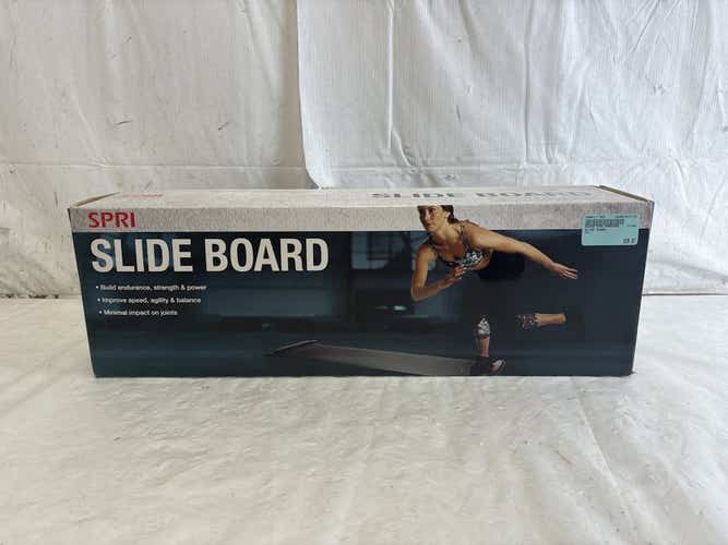 Used Spri Slide Board W Two Shoe Covers, Carry Bag, And Exercise Bag - Near New