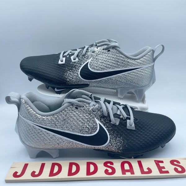 Nike Vapor Edge Speed 360 2 Metallic Silver Black Cleats DA5455-003 Men Sz 10.5