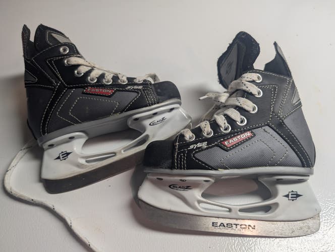 Used Youth Easton Synergy SYS2 Hockey Skates 10Y