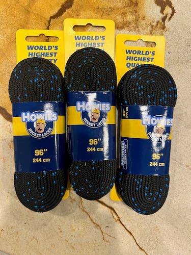 New Howies Hockey Skate Laces 96” 3 pair