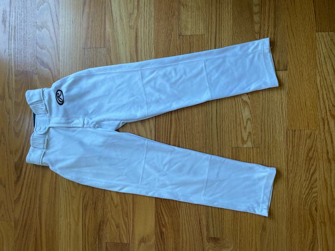 White Used Youth Small Rawlings Game Pants.  Excellent Condition!