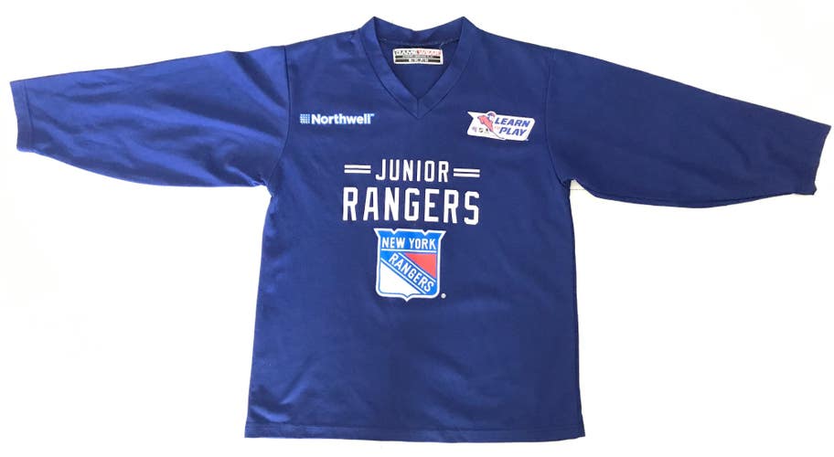 New York Rangers Junior Rangers Blue Jersey Boys Youth Size S/M - P/M