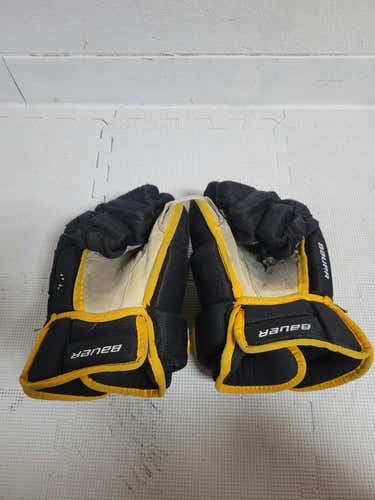 Used Bauer Gloves -hole- 14" Hockey Gloves
