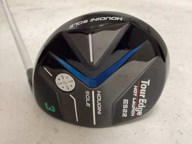 Used Tour Edge Hot Launch E522 Houdini Sole 3 Wood Senior Flex Graphite Shaft Fairway Wood