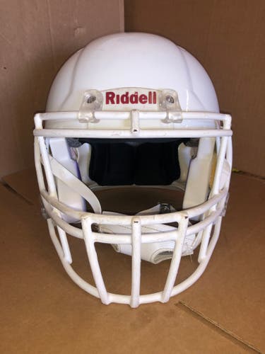 USED RIDDELL SPEED ADULT HELMET - MEDIUM - METALLIC WHITE