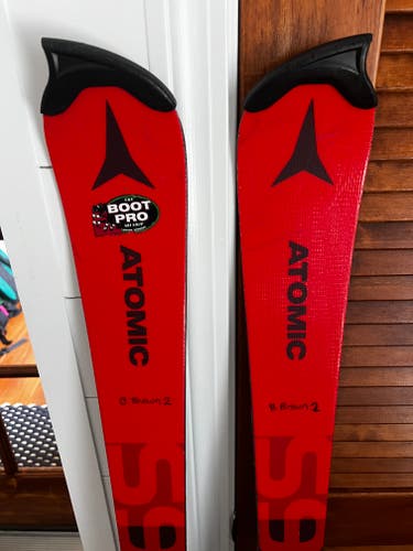 Used 2022 Unisex Atomic 152 cm Racing Redster S9 Skis With Bindings Max Din 12