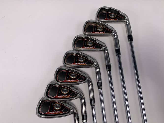 TaylorMade Burner Plus Iron Set 4-PW Burner Superfast 85g Uniflex Steel Mens RH