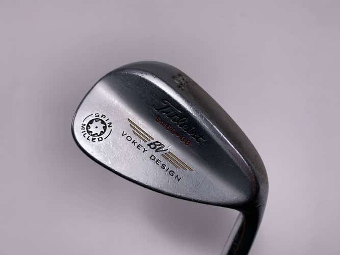 Titleist 2009 Vokey Spin Milled Chrome 60* 8 Bounce Wedge Steel Mens RH