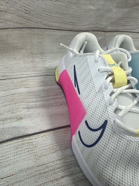 Nike Metcon 9 White/Royal Pink Men Running Sneakers - SZ Men 7.5- Women 9 Nike Metcon 9 EasyOn White Royal Pink for Sale  main image 4