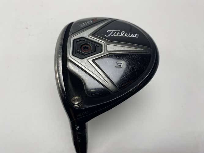 Titleist 915 F 3 Fairway Wood 15* Mitsubishi Rayon Diamana S+70x5ct 70g Stiff LH