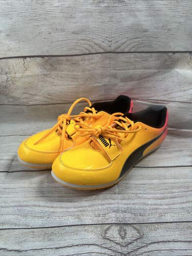 Puma Evospeed Long Jump 10 Shoes Men's Size 11.5 Yellow Trainers Spikes Track