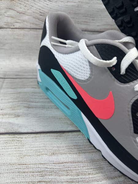 Men's Nike Air Max 90 Golf Shoes Aurora Hot Punch South
