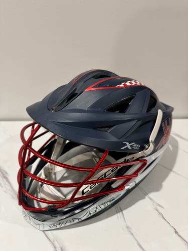Matte Blue Team Issued Richmond Lacrosse XRS Pro Helmet - Used
