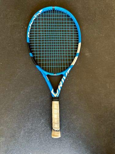 Used Babolot Pure Drive JUNIOR25 Tennis Racquet WITH Backpack Bag