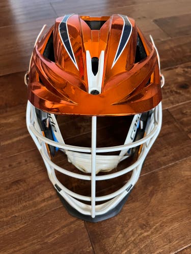 Cascade Lacrosse XRS Helmet Orange Chrome