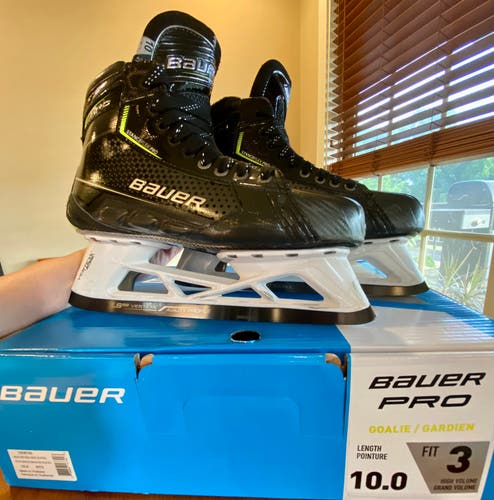 Bauer Pro Goalie Skates (Size 10 US / Fit 3)