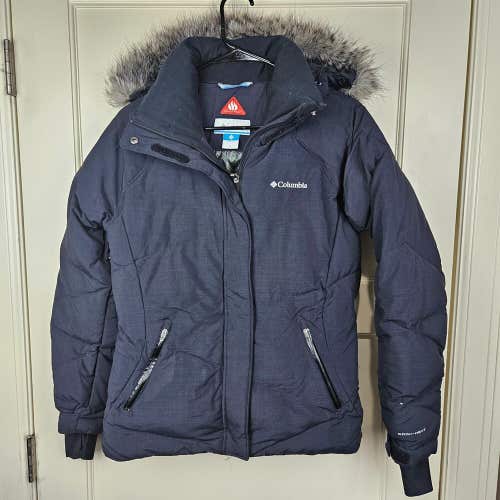 Columbia Lay D Down Omni-Heat Women's Size: M Hooded Down Puffer Winter Jacket