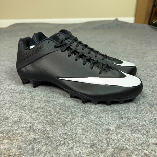 Nike Mens Football Cleats 15 Black White Shoe Lacrosse Vapor Speed 2 TD CF Sport