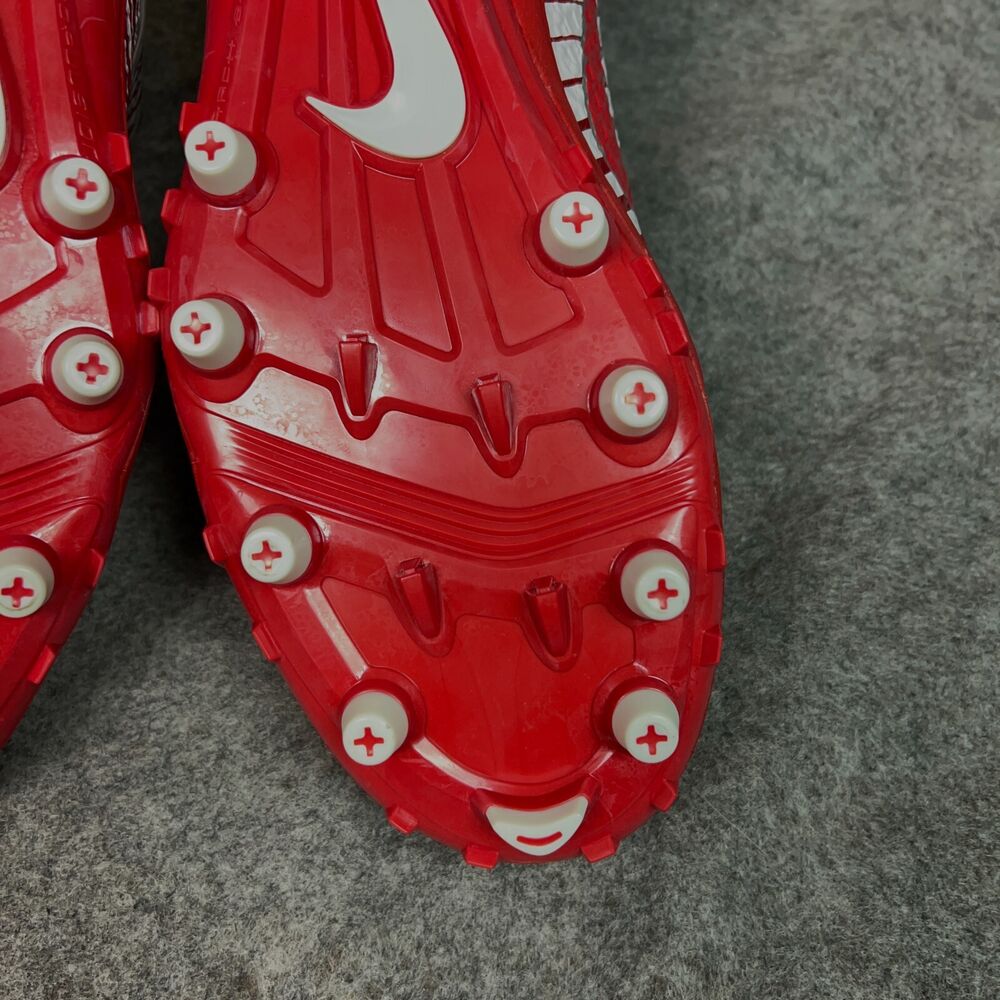 Nike Mens Football Cleats 16 White Red Shoe Lacrosse  display picture 2