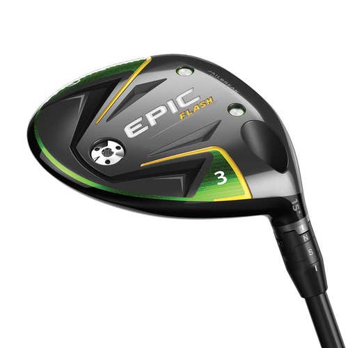 CALLAWAY EPIC FLASH FAIRWAY 3 WOOD GRAPHITE 6.0 PROJECT X EVENFLOW GREEN 65 GRAPHITE