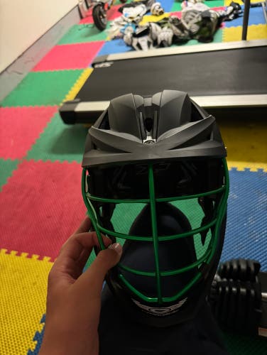 Cascade XRS Adult Black and Green Lacrosse Helmet
