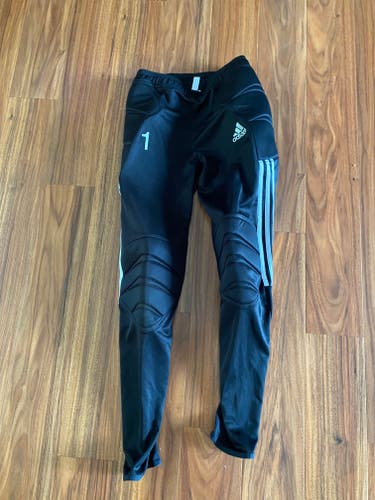 Used Small Unisex Adidas Goalie Bottom- Black with white trim