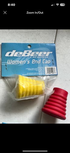 Lot of 2 new Debeer lacrosse girls stick butt ends