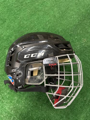 Black Used Medium CCM Tacks 110 Helmet