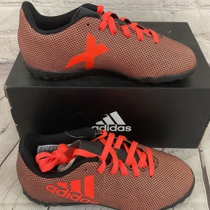 Adidas S82422 X 17.4 TF J Youth Soccer Shoes Black Solar Red Orange US 11.5K