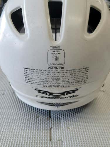 Used Cascade Adj Cpv Helmet S M Lacrosse Helmets