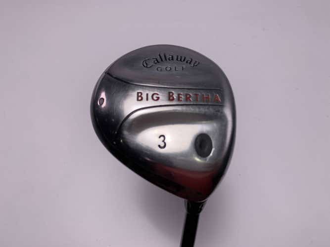 Callaway 2004 Big Bertha 3 Fairway Wood 15* RCH 75w Regular Graphite Mens RH