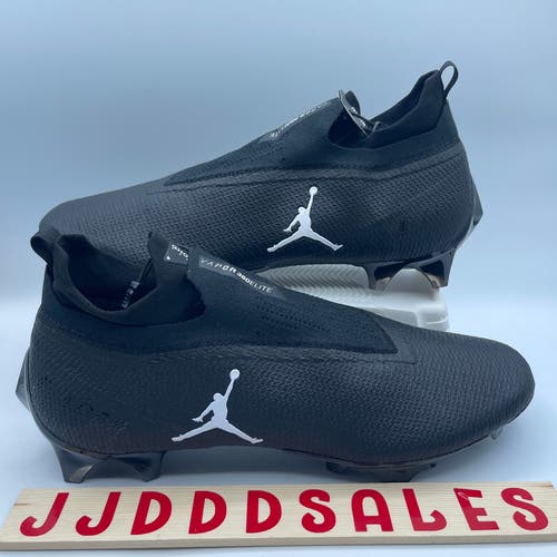 Nike Jordan Vapor Edge Elite 360 Flyknit SMU P Black Cleats CV1667-003 Size 13  New