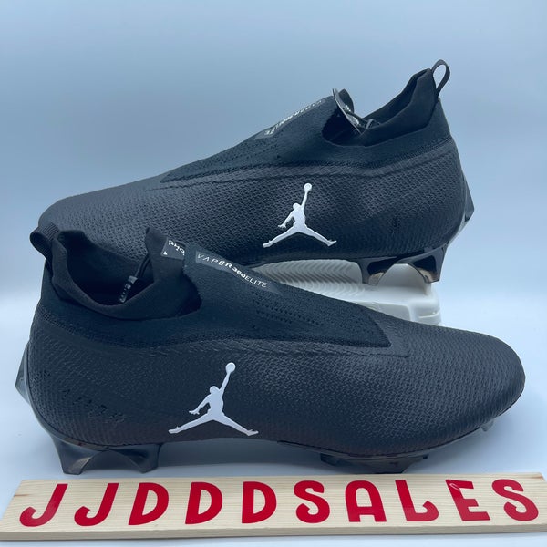 Nike Jordan Vapor Edge Elite 360 Flyknit SMU P Black Cleats CV1667-003 Size 13 New