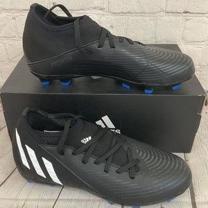 Adidas GW2360 Predator Edge.3 FG Youth Soccer Cleats Core Black White Red US 4
