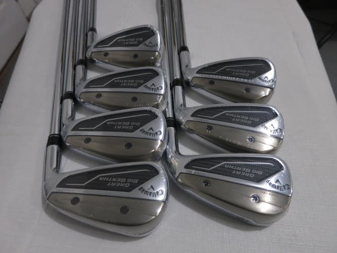 Callaway Great Big Bertha Iron Set - 5-PW, AW - Regular Flex Steel - NEW