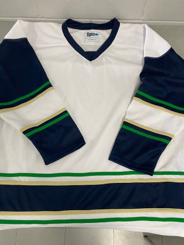 NEW XL white premium hockey jersey