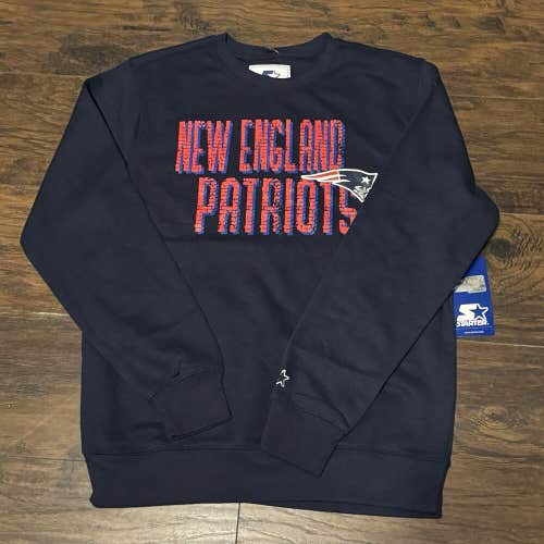 New England Patriots NFL Throwback Starter Sportswear Crewneck Sz  Medium