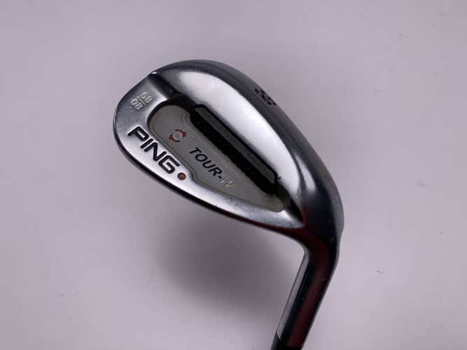 Ping Tour-W Black Chrome Lob Wedge LW 58* 8 Brown Dot 3* Flat AWT Regular RH