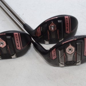 Cobra King Speedzone Ladies 5,6,7 Hybrid Set Right Recoil ESX Graphite # 176135