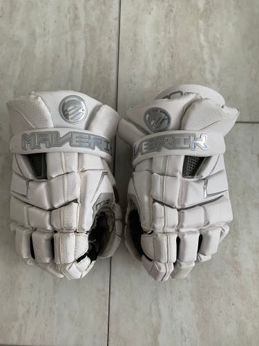 Used  Maverik 14" M4 Lacrosse Gloves