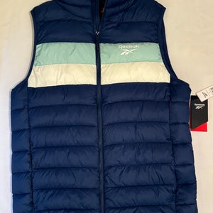 NEW W/TAGS Reebok Outerwear Puffer Vest Men's L Northern Light Colorway