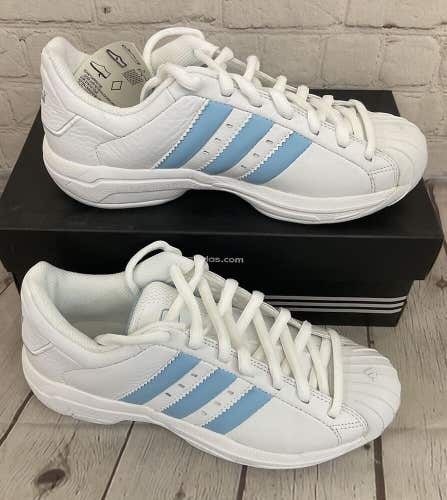 Adidas 147862 Superstar 2G Women's Basketball Shoes White Light Blue US 7.5 UK 6