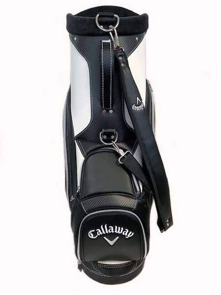 Callaway Staff Bag (6-way top, Black/White) MD4 Logo Golf