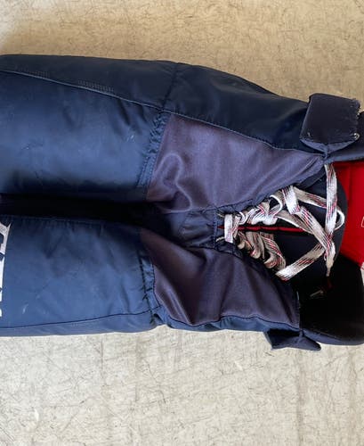 Used Medium Junior CCM JetSpeed FT370 Hockey Pants Navy