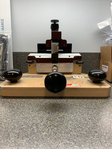 Used Fleming Gray  Skate Sharpening Skate Holder