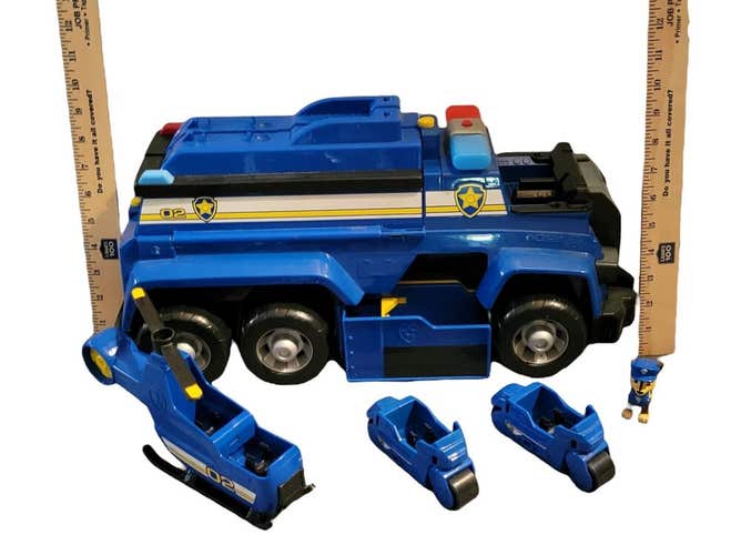 Paw Patrol Chase’s Ultimate Cruiser Police Truck - 2 Cycles, Helicopter, Figure