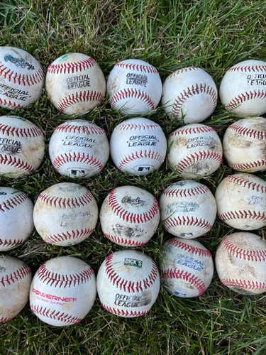Used Synthetic Leather Baseballs 24 Pack - Good Condition