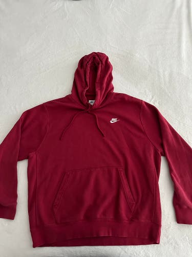 Nike XL Hoodie/Sweatshirt Pomegranate/Red
