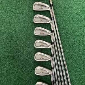 GOLFSMITH 400CM Complete Iron Set 3-PW MRH Stiff Flex S300 Steel Shafts RARE!