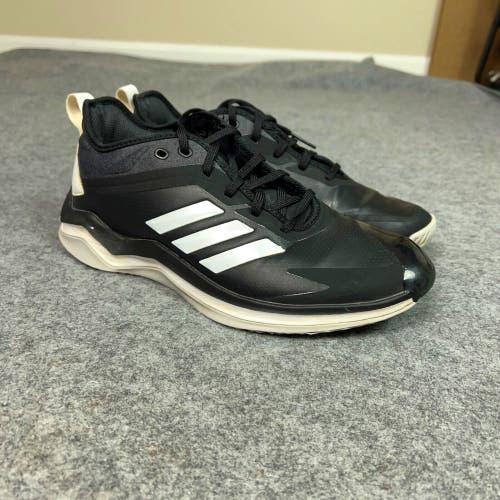 Adidas Mens Shoe 7 Black White Sneaker Speed Trainer Baseball Turf Low Softball